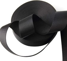 10 Yards 2 Inch Wide Webbing Black Nylon Heavy Duty Webbing Strap Repair Hammock