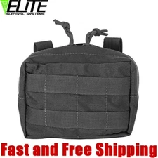 Elite Survival Systems Tactical MOLLE General Utility Pouch- Small- Black