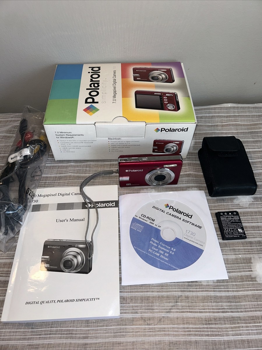 Polaroid T730 7.0MP Digital Camera - Battery Charger Missing Polaroid T730 7.0MP Digital Camera - Battery Charger Missing