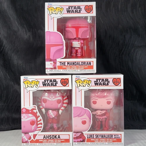 Funko Pop! Star Wars (#494 Luke Skywalker) (#495 THE MANDALORIAN) (#496 AHSOKA)