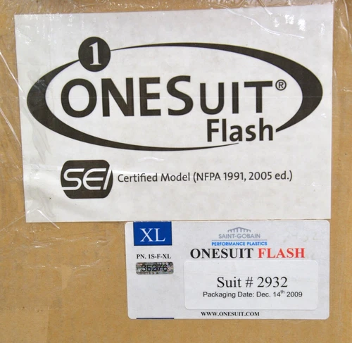 ONESuit Flash Protective Hazmat Suit NFPA 1901,2005 ed X-Large Saint Gobain SEI image 15