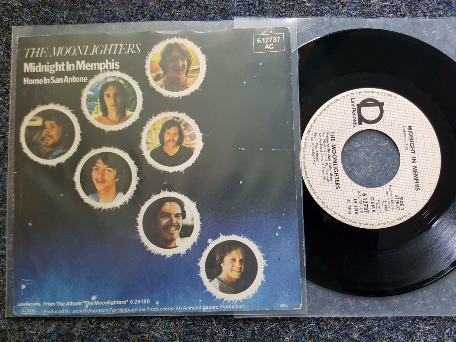 7"" Single Vinyl The Moonlighters - Midnight in Memphis Germany
