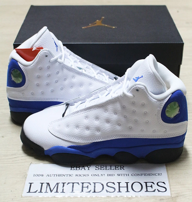 NIKE AIR JORDAN 13 XIII RETRO BG GS WHITE HYPER ROYAL BLUE 884129