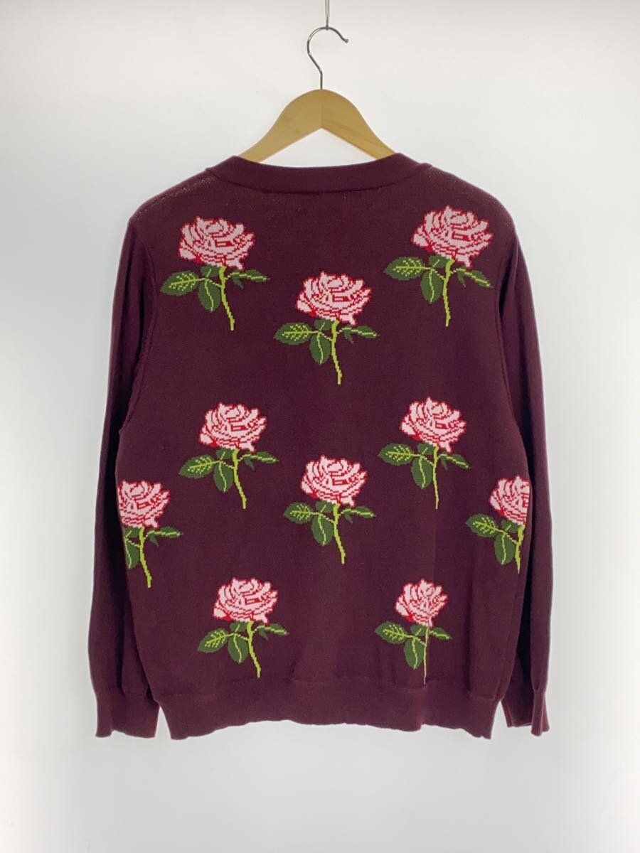 TTTMSW Cardigan 22AW Rose Jacquard Knit L Cotton Black TTTMSW Cardigan 22AW Rose Jacquard Knit L Cotton Black