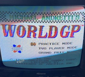 Michael Andretti's World Grand Prix GP Nintendo NES - Near Complete - Authentic-