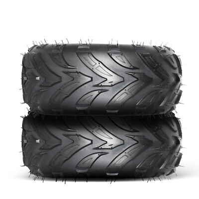 2 Front and Rear 145/70-6 ATV Go Kart Tires 4 Ply Rated Black 145x70-6