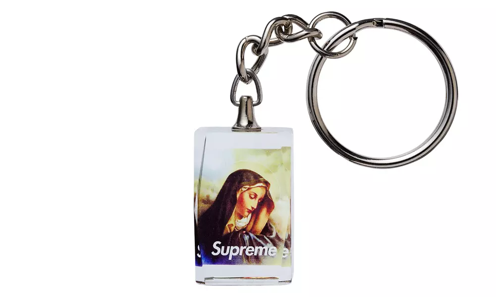Porte clés Supreme Virgin Mary transparent taille unique F/W 13