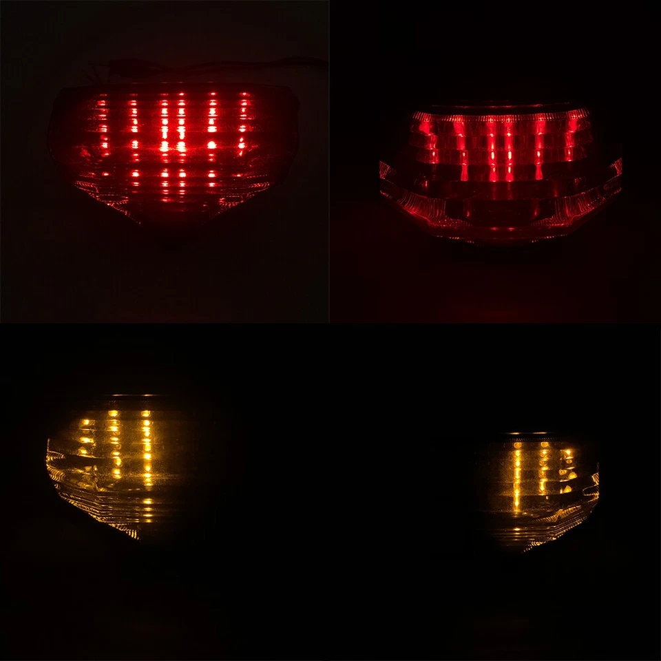Integrated LED Brake Tail Light Turn Signal For Yamaha FZ600 FZ6 FZ6N 2004-2009 Foto 2 de 4