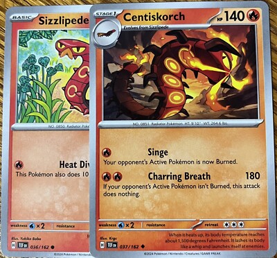 Sizzlipede 36/162, Centiskorch 37/162 - Evo Line - Temporal Forces