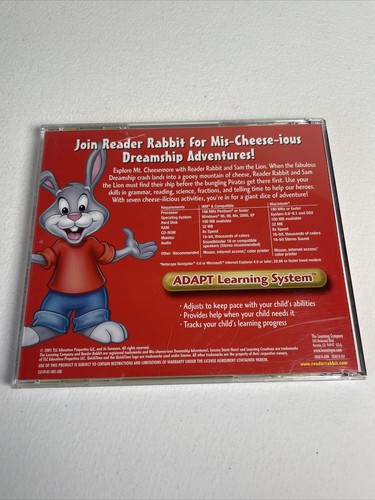 The Learning Company Reader Rabbit 2nd Second Grade Dreamship Adventures PC Game - Picture 4 of 8