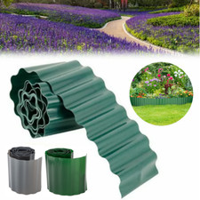 Flexible Lawn Edging Border Garden Edge Patio Strip Roll Grass Path Fencing 9M