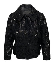 Simone Rocha Lace Jacket In Black Nylon Us6