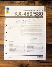 Yamaha KX-480 KX-580 Cassette Service Manual Original 