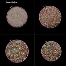 Crushed Natural Seven Chakra Gemstone Coarse Woodwork Inlay Healing Stone Powder