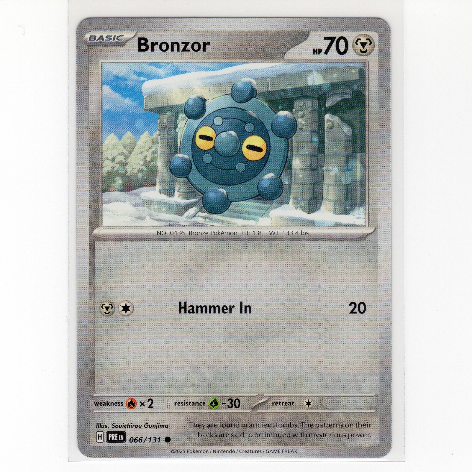 Pokémon TCG Bronzor 066/131 SV: Prismatic Evolutions Regular Card EN-NM 2025