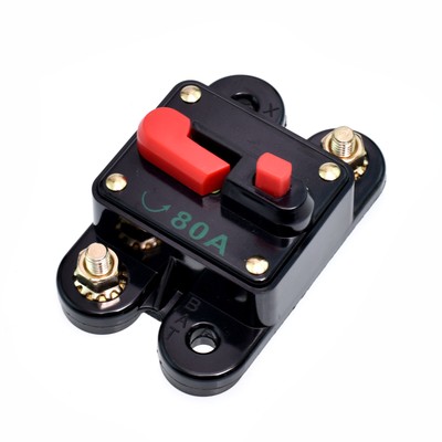 1pc In-Line DC Circuit Breaker 80 Amp High Current Replace Fuse Reset