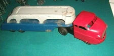 WYANDOTTE  1940/50'S PRESSED STEEL AUTO TRUCK/ TRANSPORT  PARTLY RESTORED