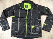 QUIKSILVER superbe veste softshell légère Pandore noir gris à motifs taille S NEUVE
