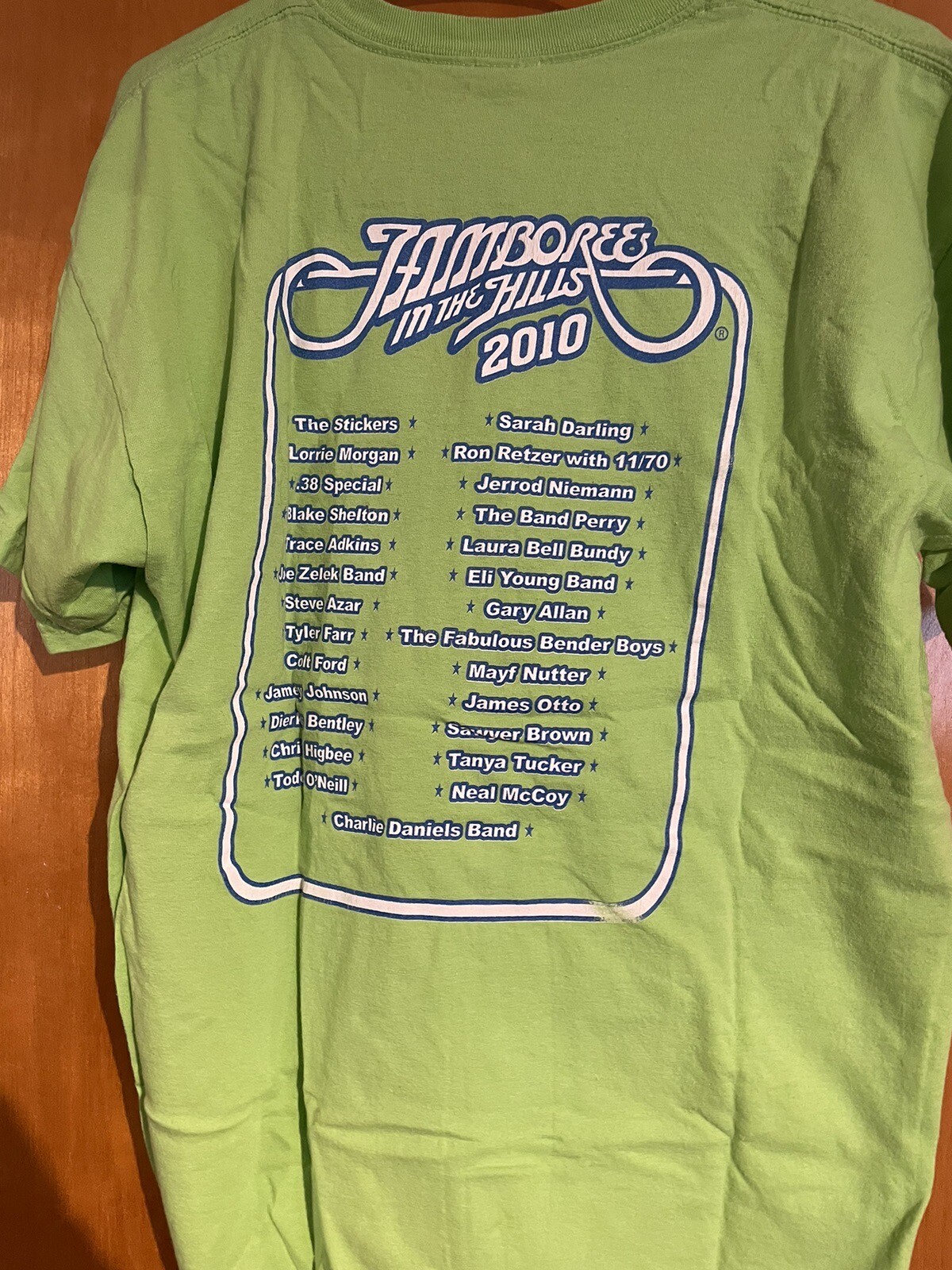 Jamboree in the Hills 2010 Adult Large Green TShirt eBay