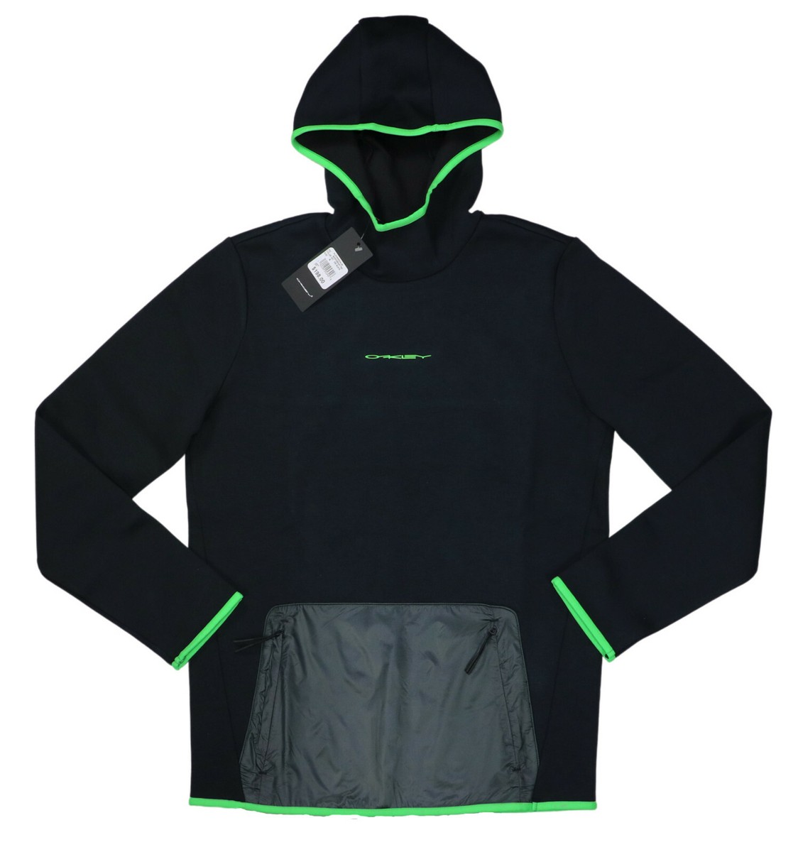 90-00’s Oakley logo zip up Parker Oakley Front Zipper Kangaroo Pocket Tech Men's Hoodie
