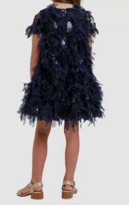 $150 Bardot Junior Kids Girl's Blue Mesh Overlay Butterfly A-Line Dress  Size 12 | eBay
