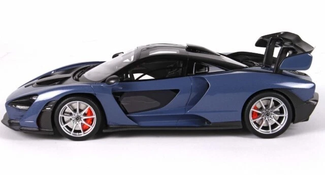 P18149A BBR 1:18 McLaren Senna Salon De L'fAuto Geneve 2018 Victory Gray - Image 3 of 4