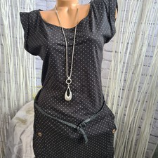 Ragwear Penelope Damen Langarmkleid - 100% Baumwolle, Mit Taillengürtel & Seitentaschen