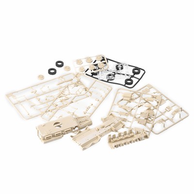 1:72 Sd.Kfz.7 Half-track Model Kit COUGAR 6x6 MRAP Unassembled 4D DIY Model Gift