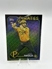 Jared Triolo 2024 Topps Baseball Series 1 Easter Holiday Foil RC #281 Pirates
