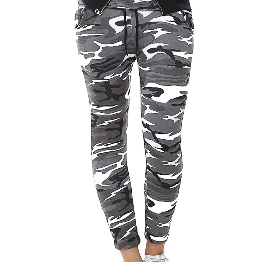 Grey Camo Joggers Girls Camo Cargo Trousers Camo Joggers Grey Camo