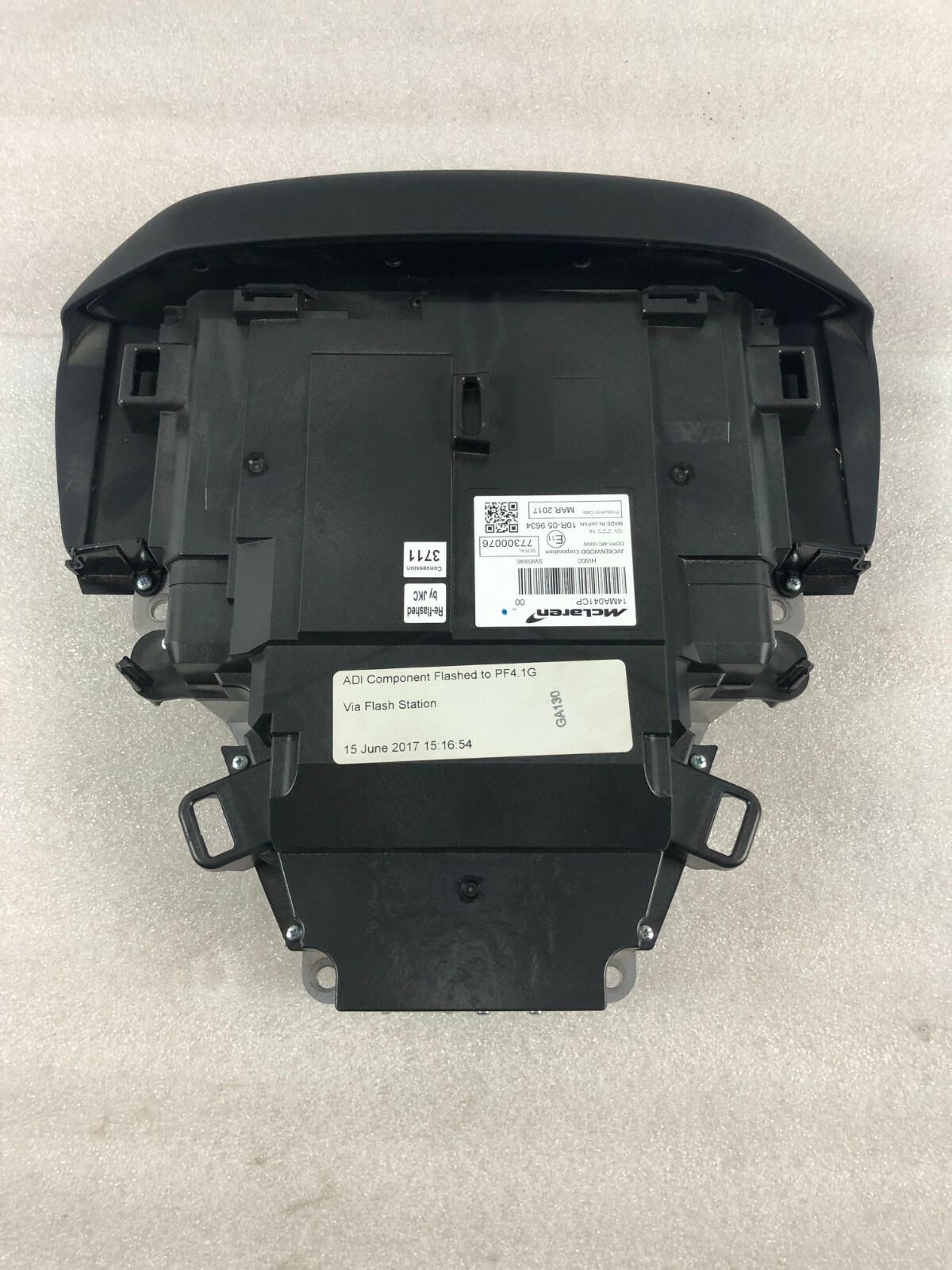 McLaren 720S, Speedometer Head Cluster Screen Assembly, Used, P/N 14MA041CP