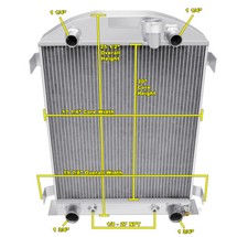 3 Row Kool Champion Radiator For 1932 Ford High Boy Flathead Configuration 3 Row Kool Champion Radiator For 1932 Ford High Boy Flathead Configuration