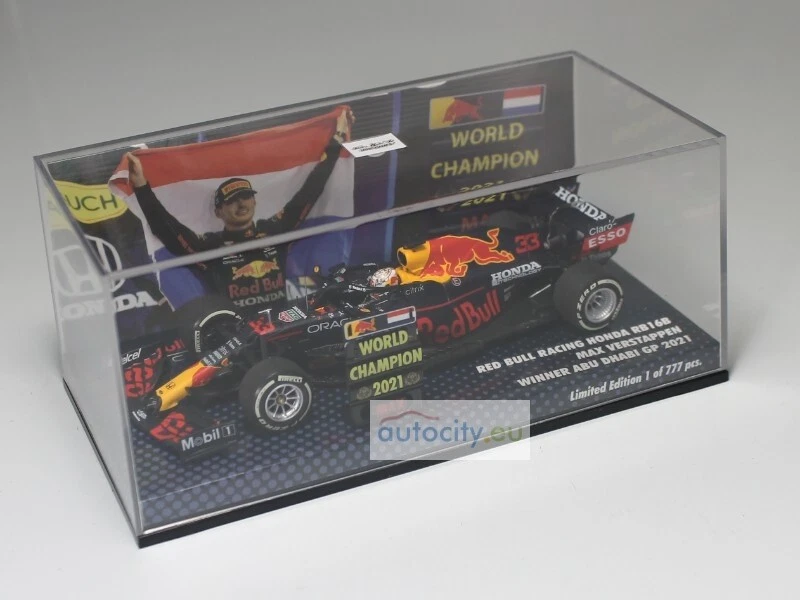 MINICHAMPS RED BULL RACING HONDA RB16B - MAX VERSTAPPEN - WINNER ABU D 413212433 - Immagine 4 di 4