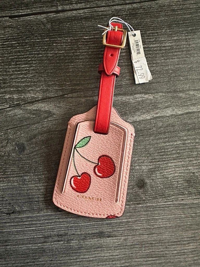 Coach Luggage Tag Cherry Heart Accessories