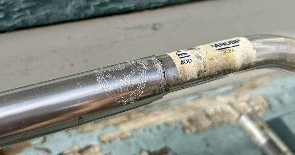 ITM Europa Manillar Vintage Barra Drop Italmanubri 40cm 25.8 Italia Bicicleta Eroica Foto 3 de 4