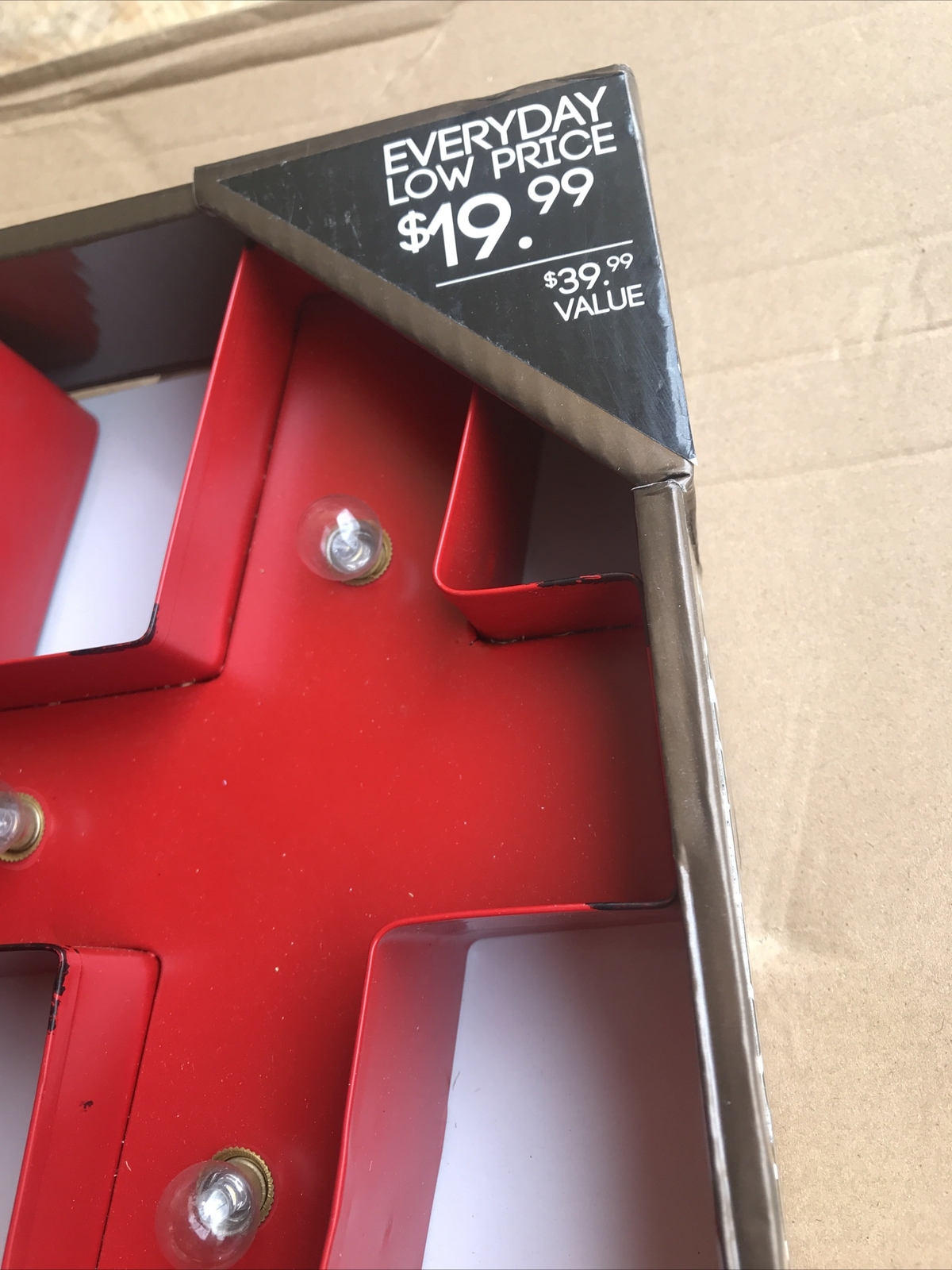 Hudson 43 Metal Marquee Letters Leds Bulbs Included Requires 2 AA Batteries not 