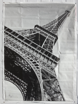 IKEA Eiffel Tower Print 84x61 Large Wall Art Barbara Onischuck
