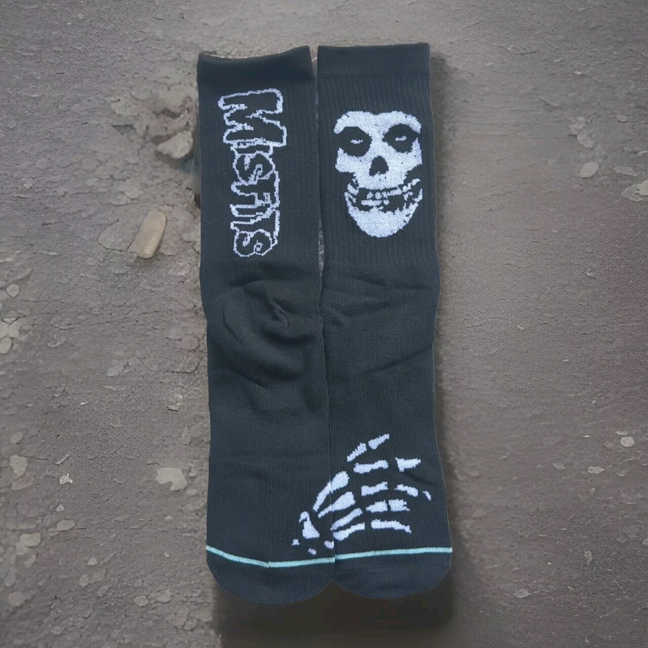 Misfits - Socks - Men's Crew Socks - Punk Band Skate Socks Skater Unisex L 9-12-image