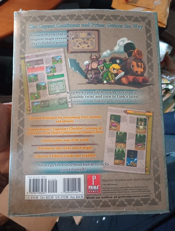 Legend of Zelda Spirit Tracks Prima Strategy Guide Premiere Edition + Map - Image 3 of 3