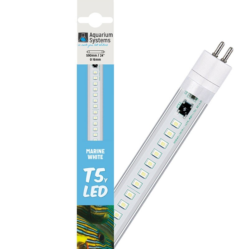 Éclairage T5 LED Marine White 9w économie d'énergie et croissance des coraux