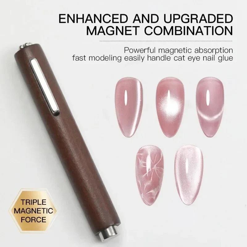 Barra Magnética Fuerte para Ojo de Gato Gel Esmalte Uñas Imán Herramienta 3 en 1 Pluma Imán Foto 2 de 4