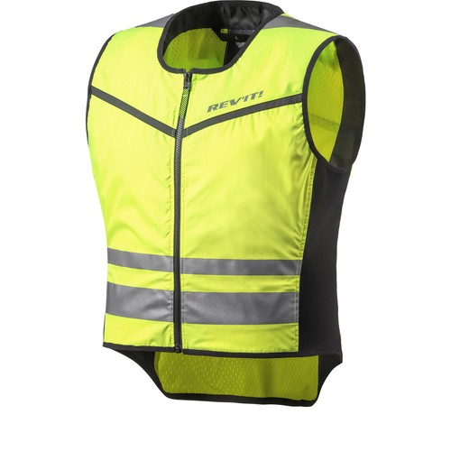 Rev It Athos 2 Hi-Vis Motorcycle Motorbike Over Vest Lightweight Reflective Bike