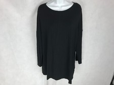 OSKA Womens Size 3 Black Long Sleeve Oversize...