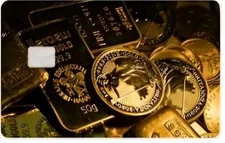 Bitcoin Credit Card Cover Sticker Skin Precut Small Chip Debit Bank