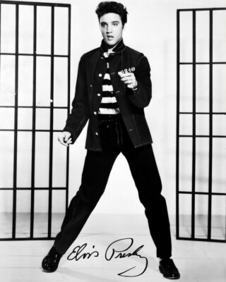 Repro-Autogramm - Elvis Presley - 11,4 x 14,3cm - Jailhouse Rock - Sänger
