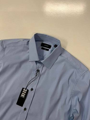 BNWT JOSEPH poplin stretch shirt in SKY BLUE rrp£225 Size 37 suitable SMALL - Picture 3 of 5