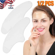 1/2pcs Forehead Wrinkle Patches Non-Invasive Reusable Skin Wrinkles Smoothing US