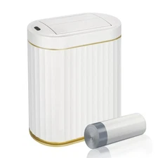 Bathroom Trash Can with Lid Butterfly, Motion Sensor Trash Can Bathroom Decor...