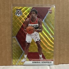 2019-20 MOSAIC TMALL GOLD WAVE PRIZM #202 ADMIRAL SCHOFIELD RC CHARLOTTE HORNETS