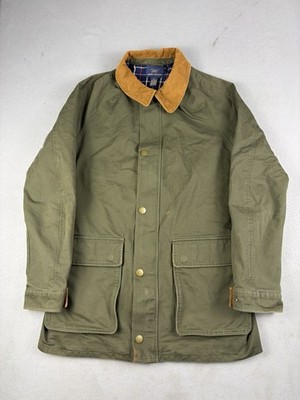 Brooks Brothers 346 Barn Jacket Men s Large Corduroy Collar Lined Chore Coat